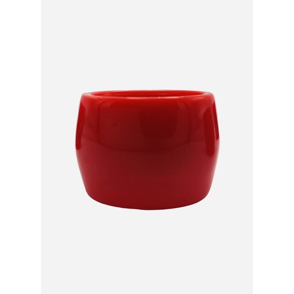 6 Vintage Christmas Napkin Rings by Reed Acrylic Red Holiday Decor Ornament MCM - Picture 4 of 13